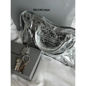 Balenciaga Medium City bag in Silver